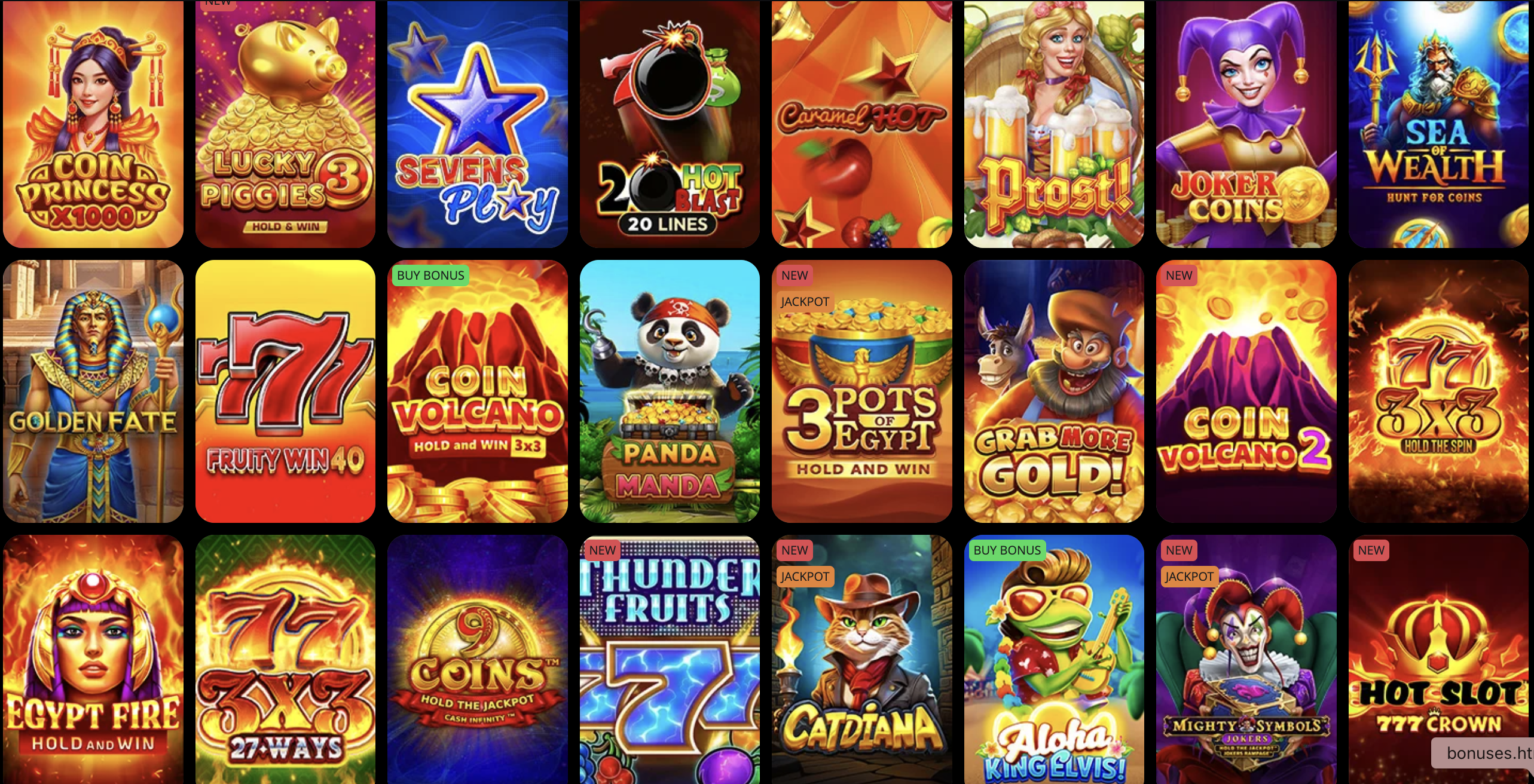 Різні типи слотів у Pokerbet